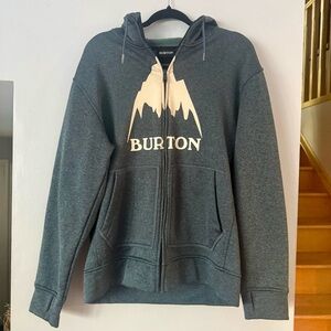 Burton Charcoal Hoodie with Logo Men’s